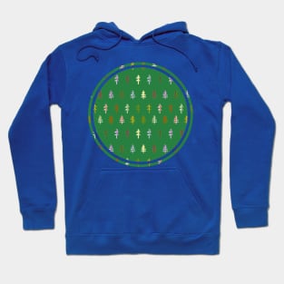 Green Trees Nature Circle Graphic Hoodie